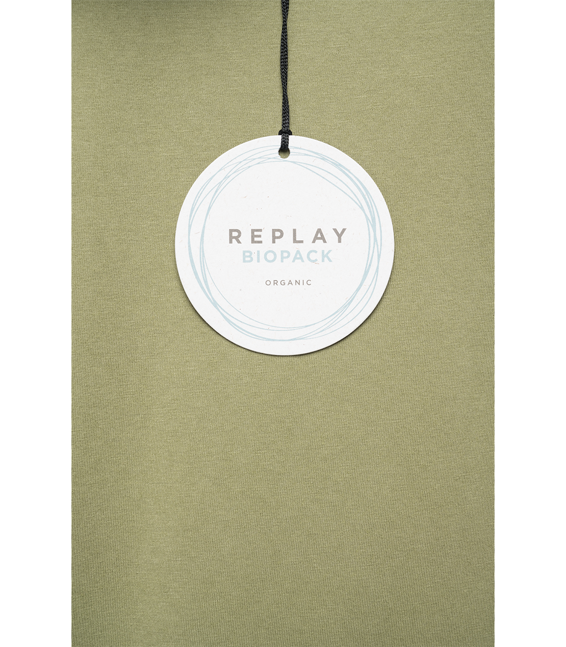 BIO PACKガーメントダイ オーガニックコットンジャージードレス 詳細画像 ミリタリーグリーン 5